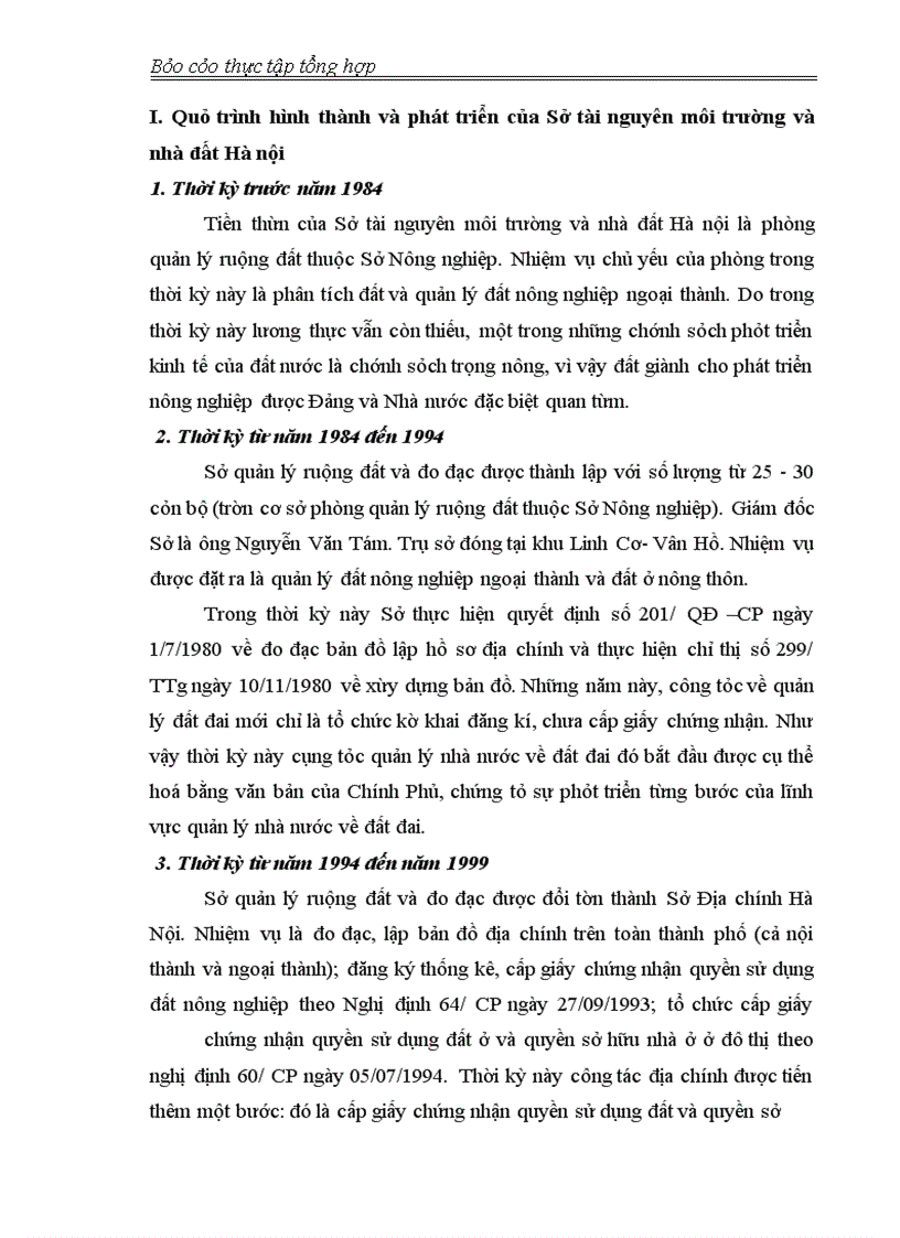 image for page Báo cáo thực tập tổng hợp tại Sở Tài nguyên Môi trường và Nhà đất Hà Nội