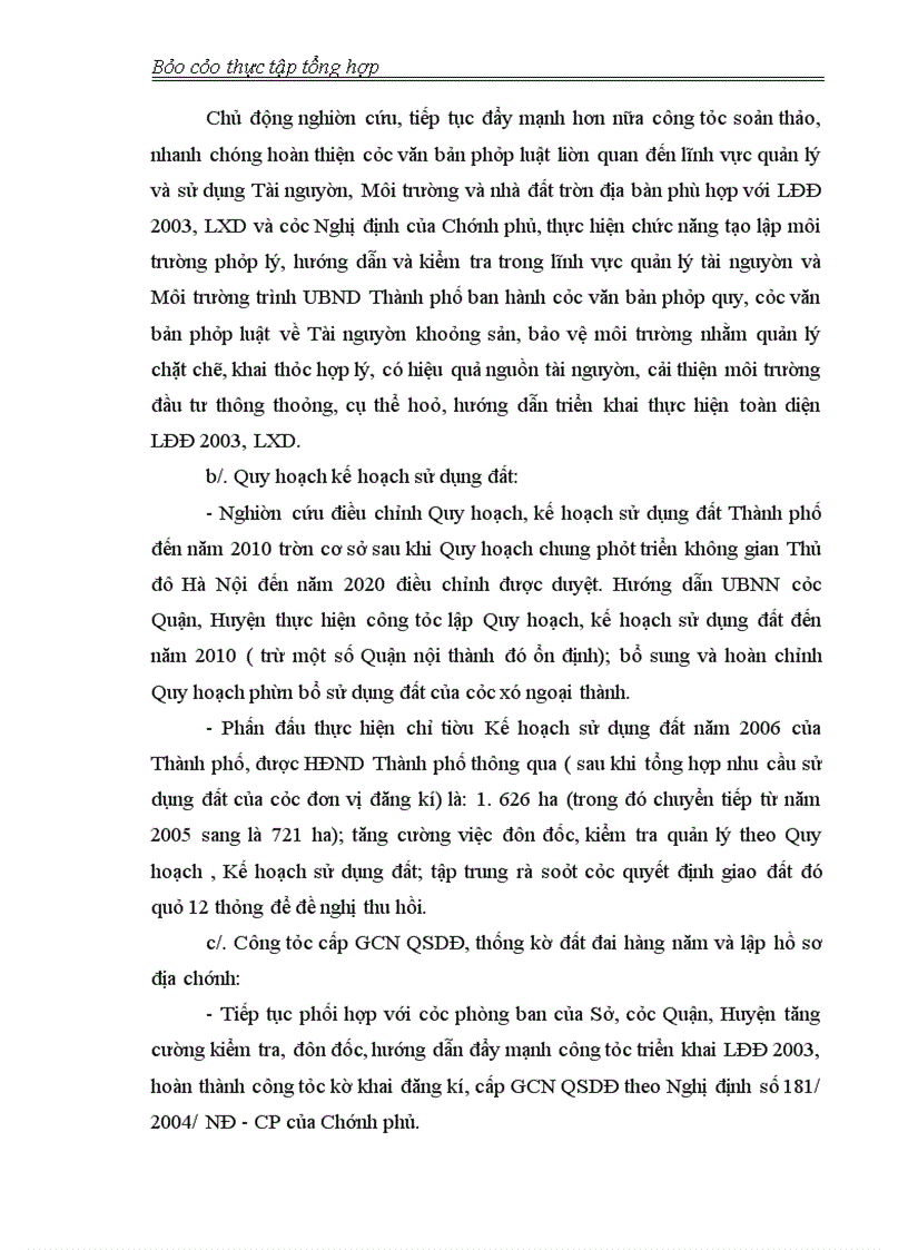 image for page Báo cáo thực tập tổng hợp tại Sở Tài nguyên Môi trường và Nhà đất Hà Nội