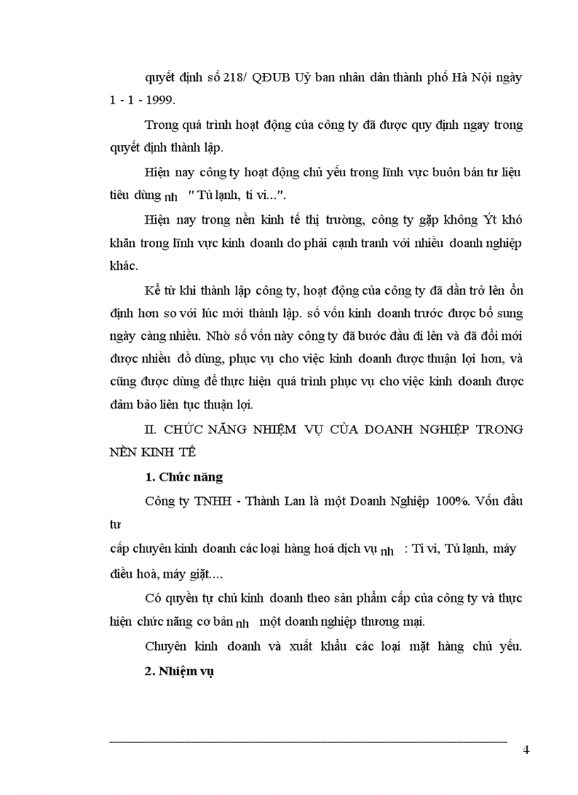 image for page Báo cáo thực tập về công ty TNHH - Thành Lan