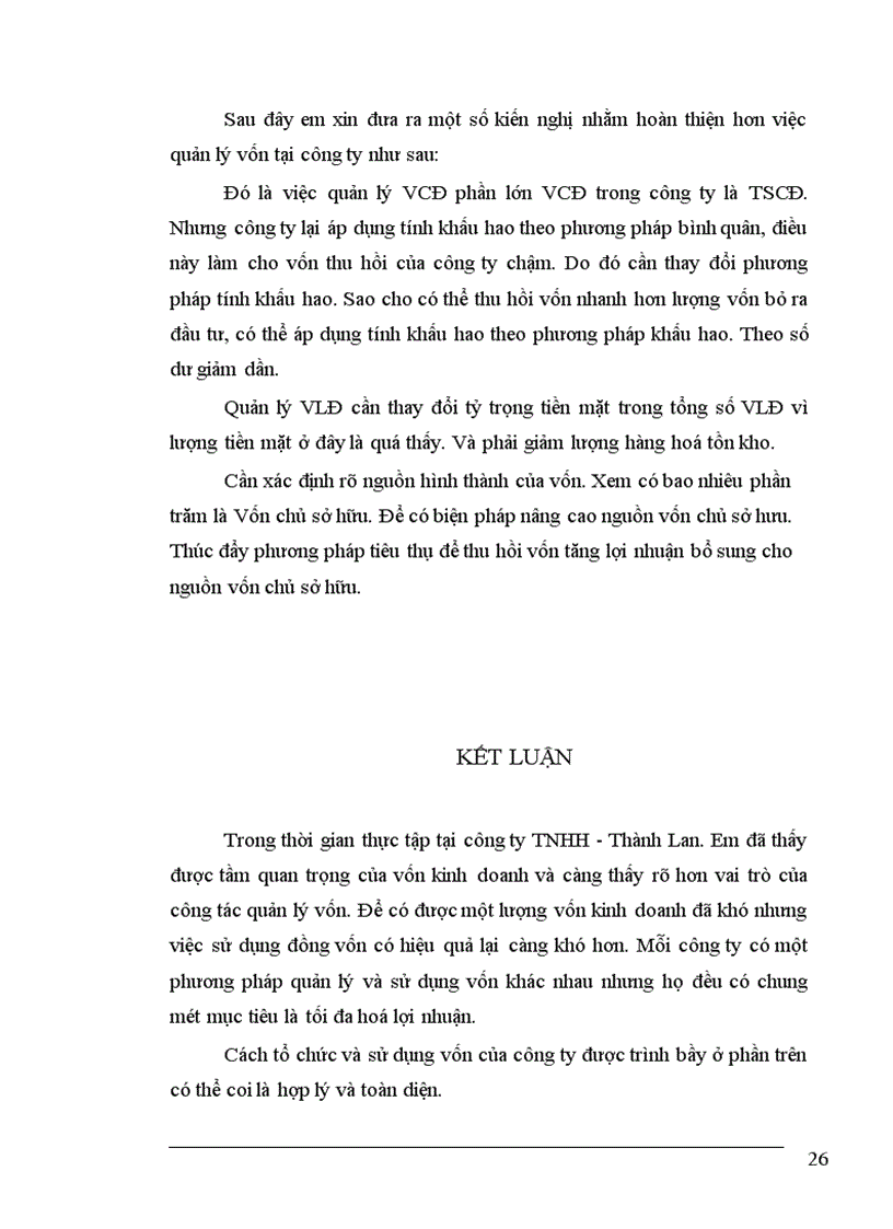 image for page Báo cáo thực tập về công ty TNHH - Thành Lan