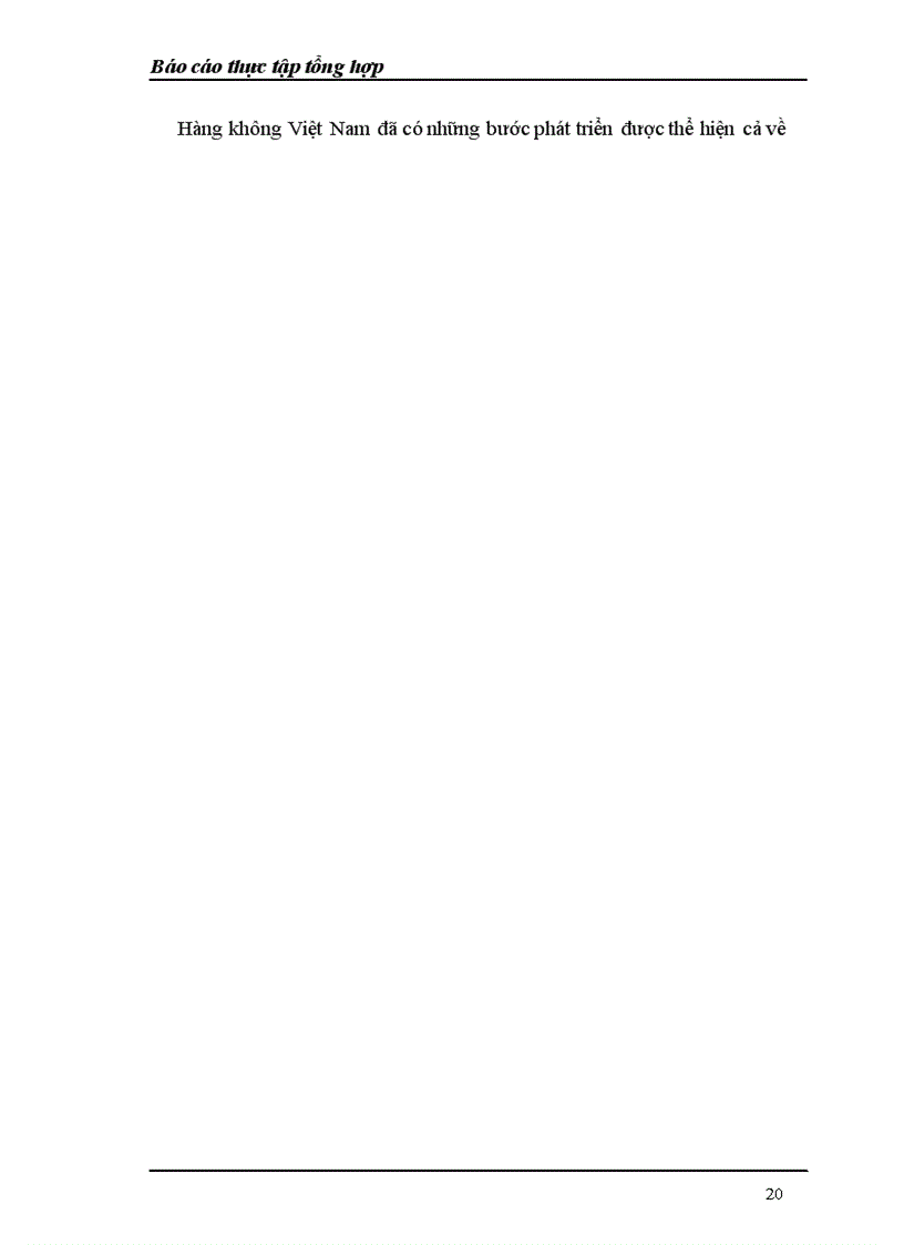 image for page Báo cáo thực tập tổng hợp về Tổng Công ty Hàng không Việt Nam