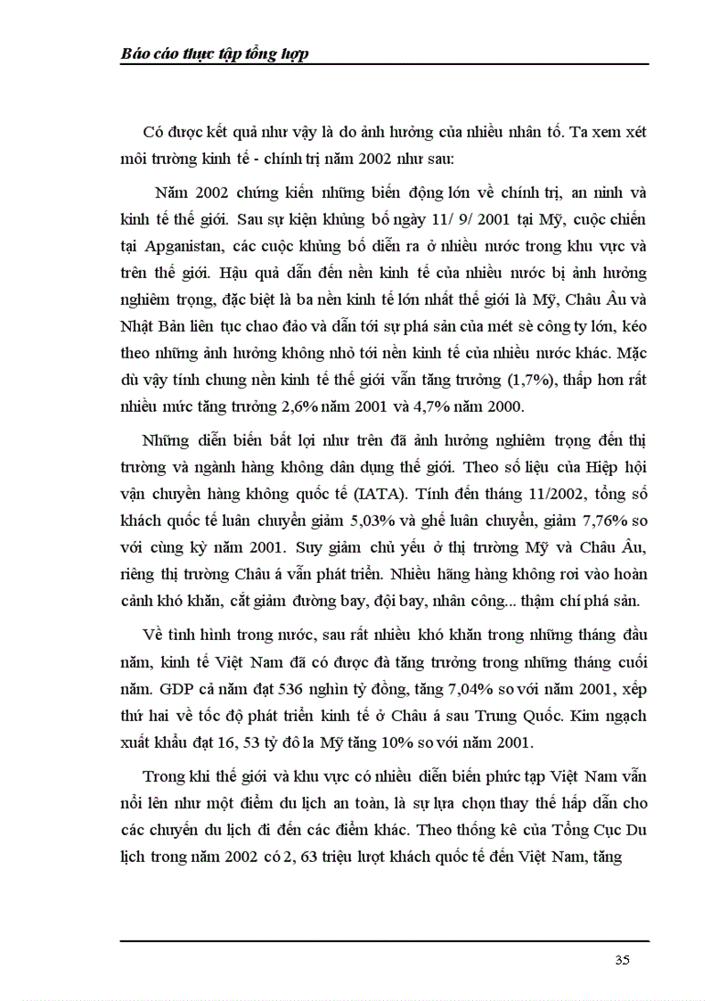 image for page Báo cáo thực tập tổng hợp về Tổng Công ty Hàng không Việt Nam