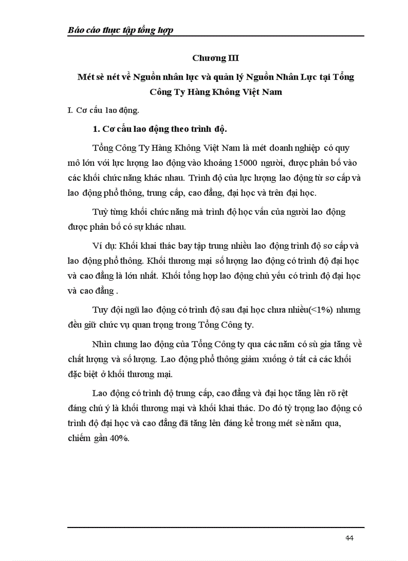 image for page Báo cáo thực tập tổng hợp về Tổng Công ty Hàng không Việt Nam