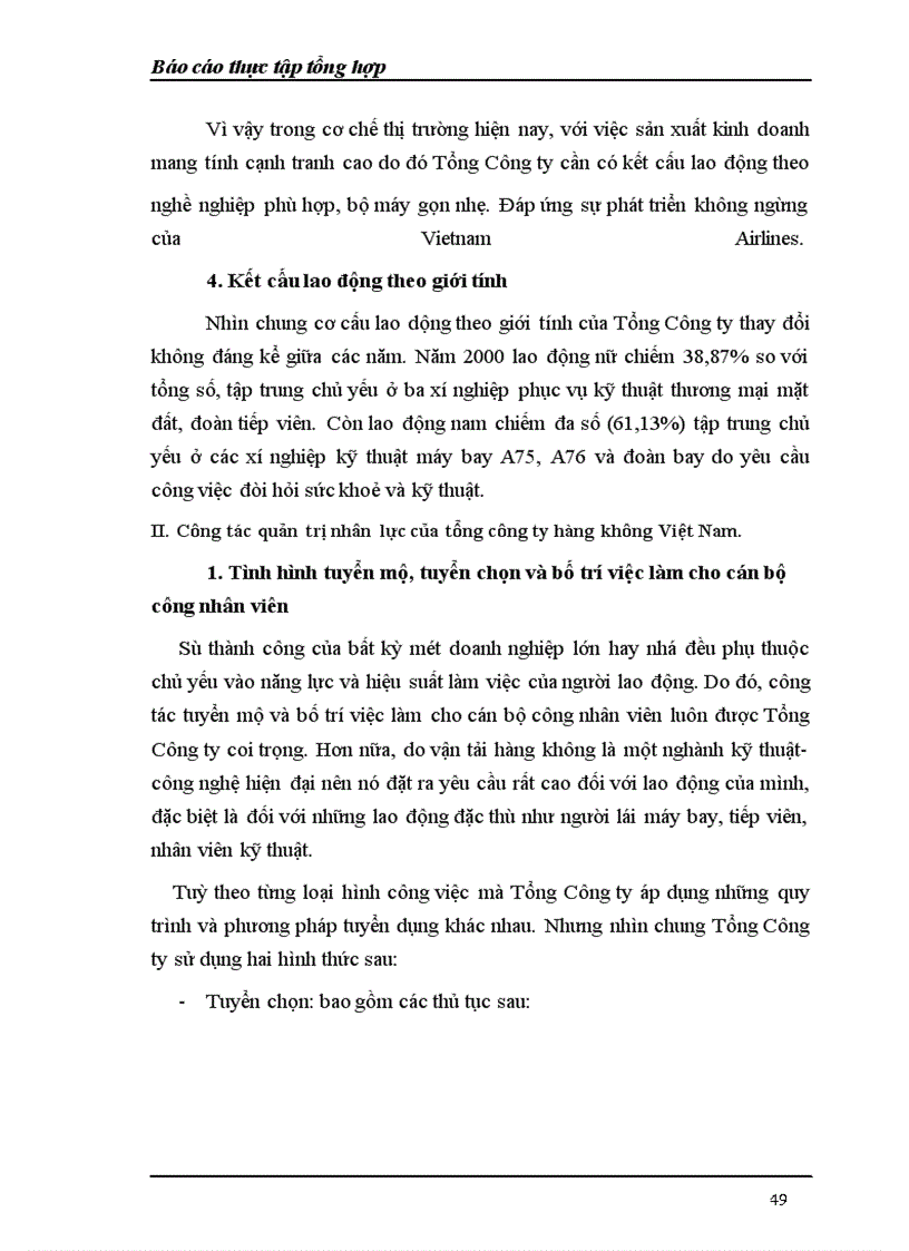 image for page Báo cáo thực tập tổng hợp về Tổng Công ty Hàng không Việt Nam