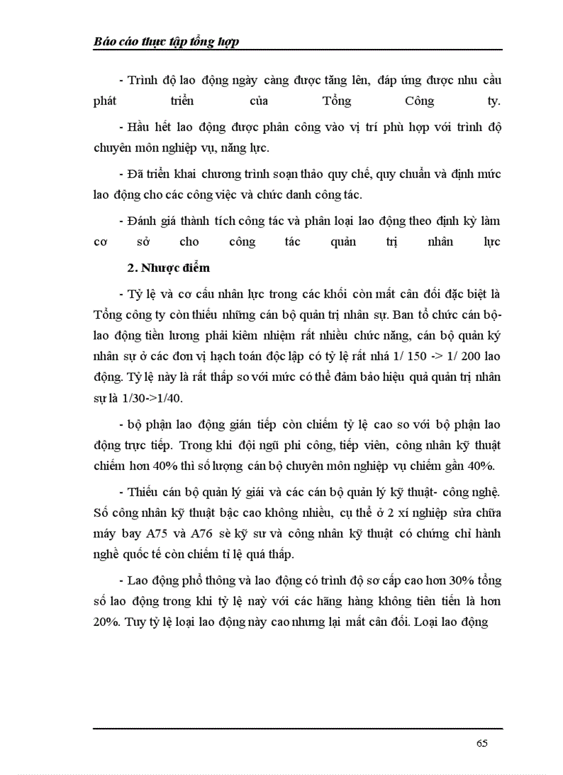 image for page Báo cáo thực tập tổng hợp về Tổng Công ty Hàng không Việt Nam