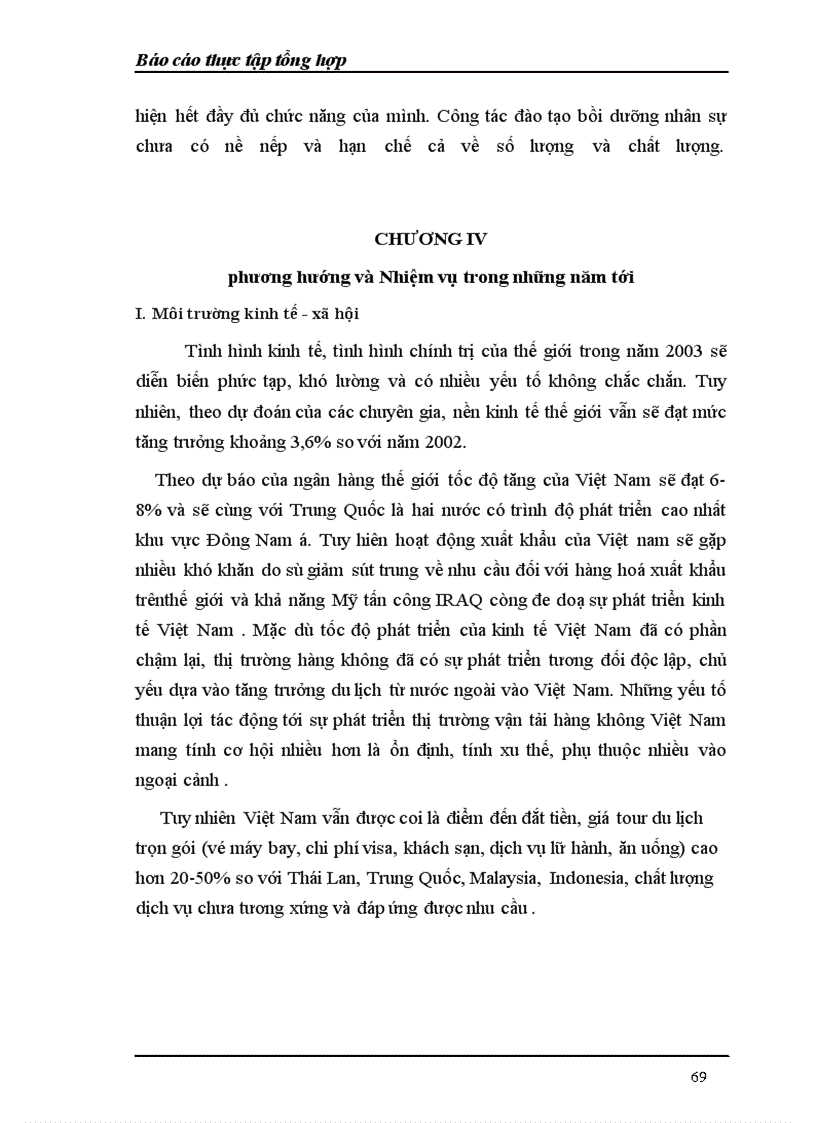 image for page Báo cáo thực tập tổng hợp về Tổng Công ty Hàng không Việt Nam