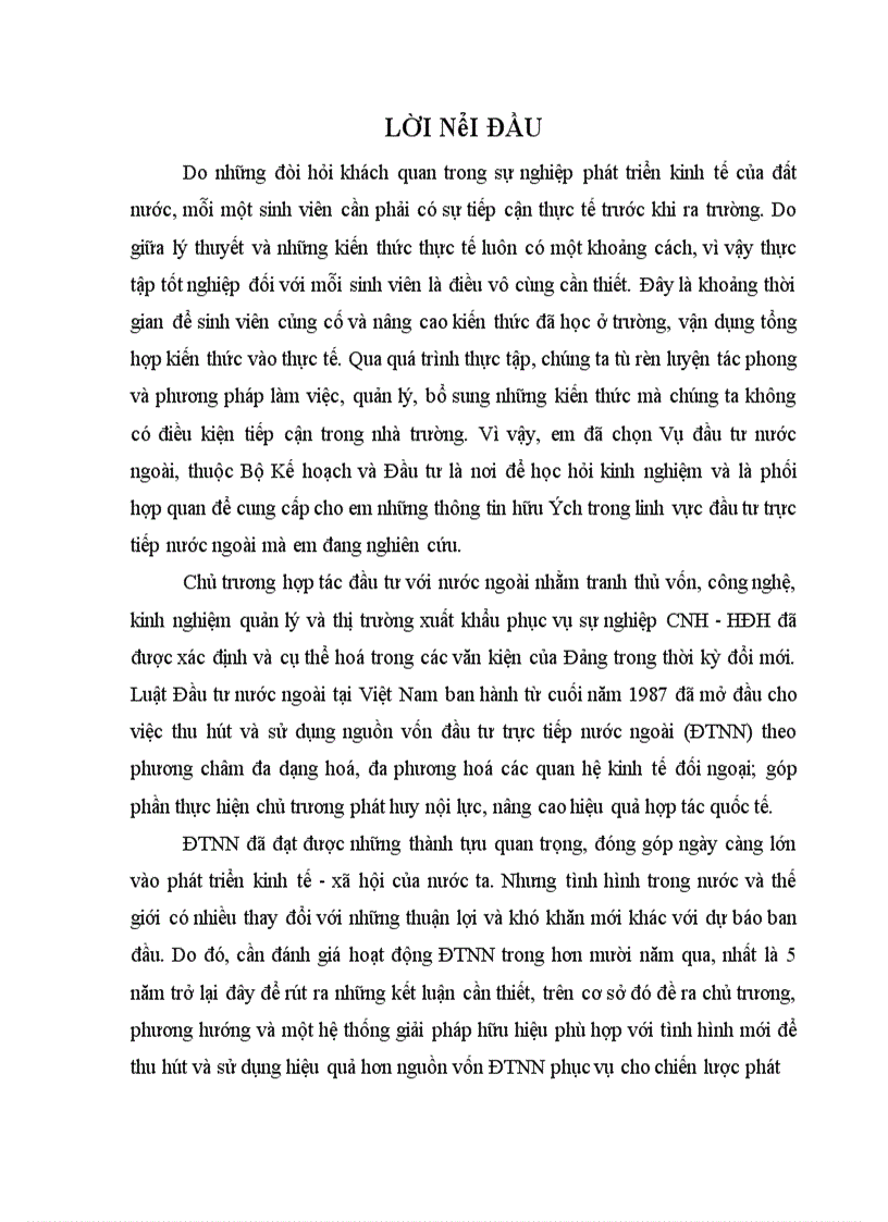 image for page Báo cáo tổng hợp về Bộ Kế hoạch- Đầu tư và Vụ ĐTNN