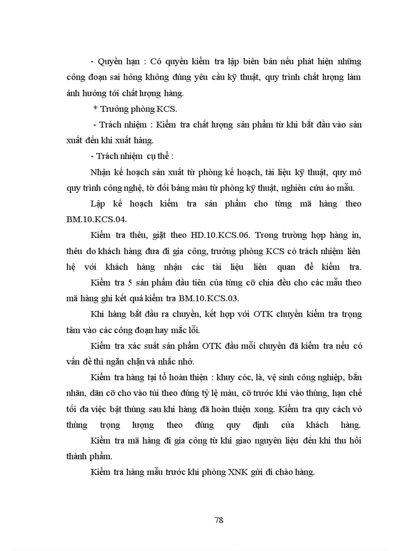 image for page Báo cáo thực tập tại phòng KCS của xí nghiêp may xuất khẩu Thanh Trì