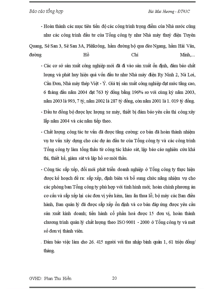 image for page Báo cáo thực tập về Tổng công ty Sông Đà