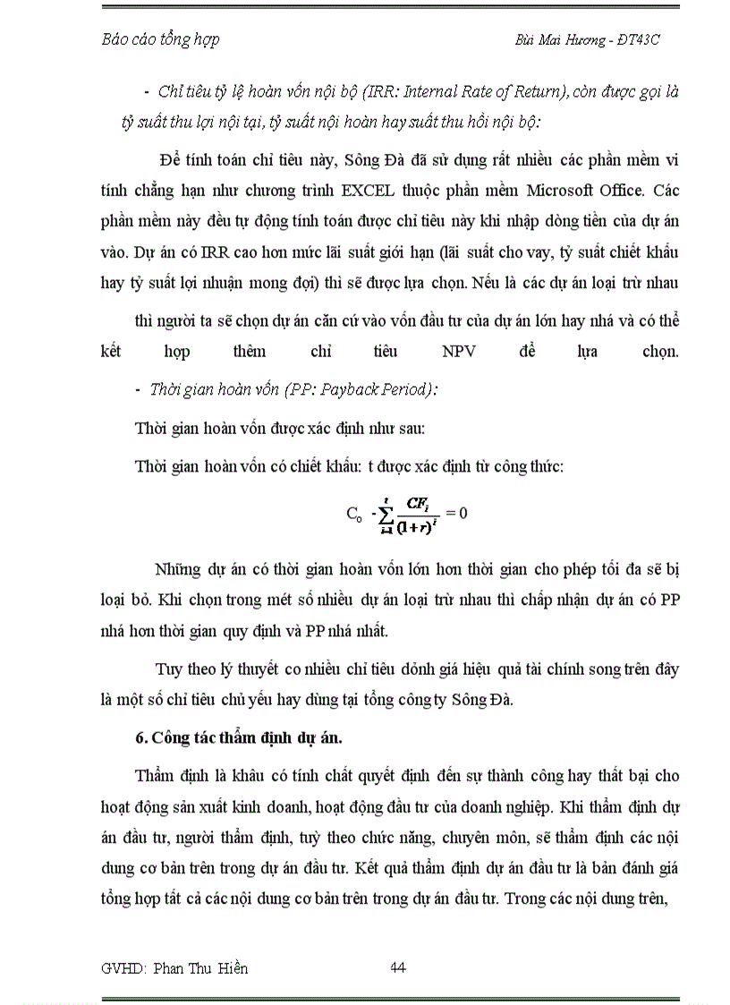image for page Báo cáo thực tập về Tổng công ty Sông Đà