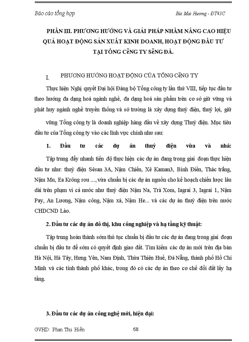 image for page Báo cáo thực tập về Tổng công ty Sông Đà