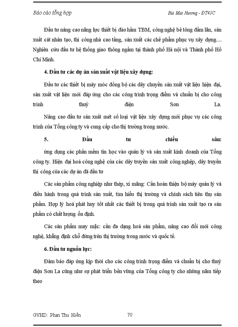 image for page Báo cáo thực tập về Tổng công ty Sông Đà