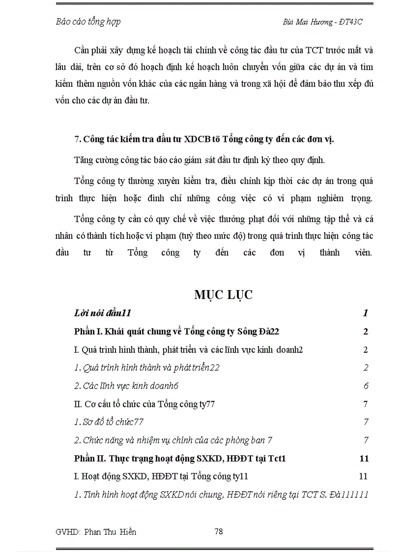 image for page Báo cáo thực tập về Tổng công ty Sông Đà