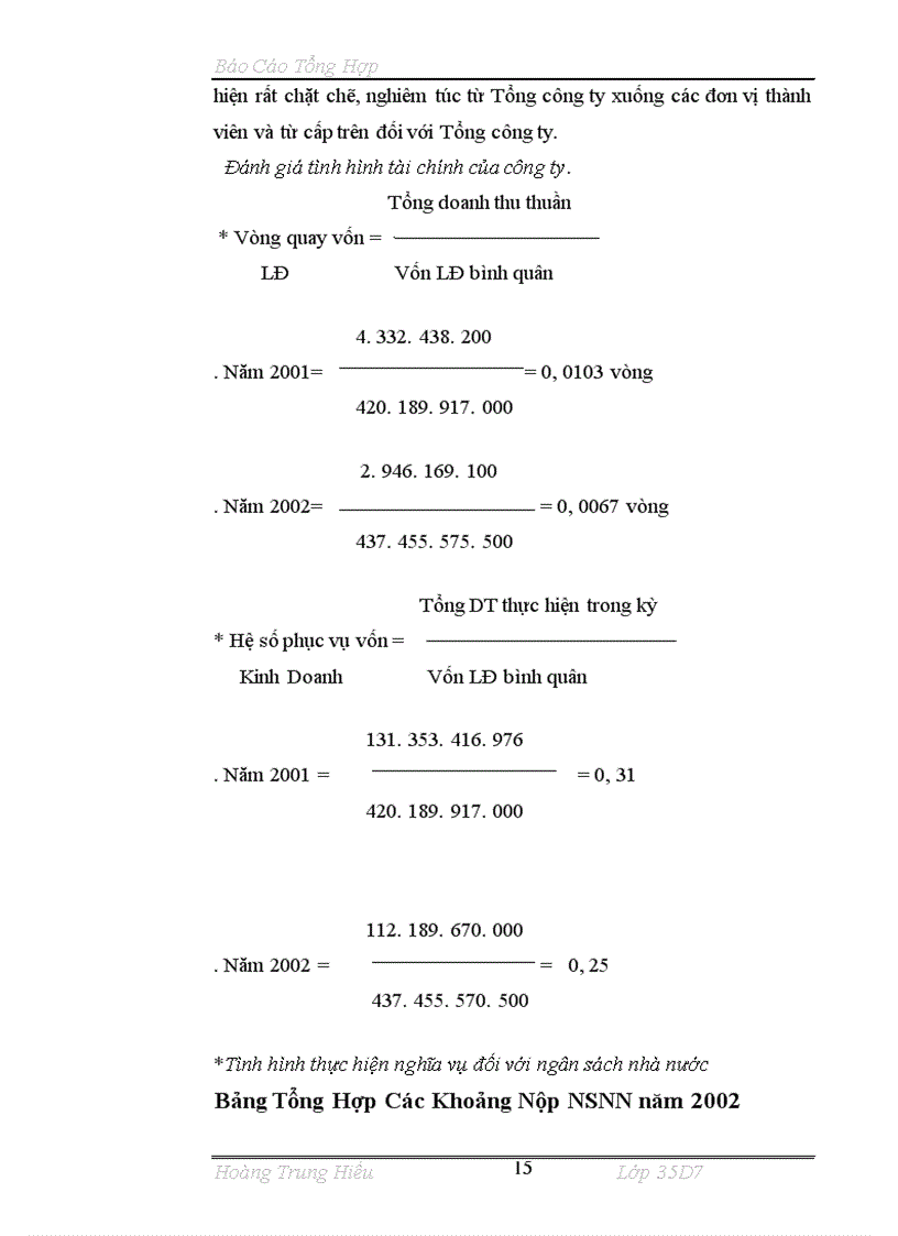 image for page Báo cáo tổng hợp về Tổng công ty thép Việt Nam