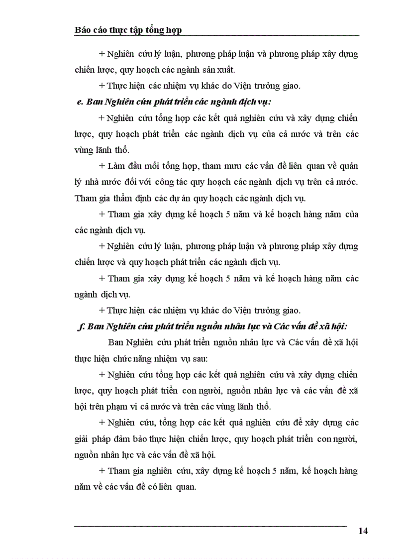 image for page Báo cáo thục tập tại Ban Tổng hợp thuộc Viện Chiến lược Phát triển – Bộ Kế hoạch và Đầu tư.