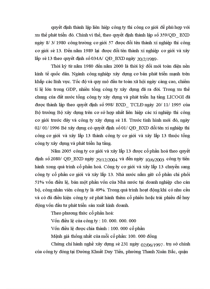 image for page Công ty cổ phần cơ giới và xây lắp LICOGI 13