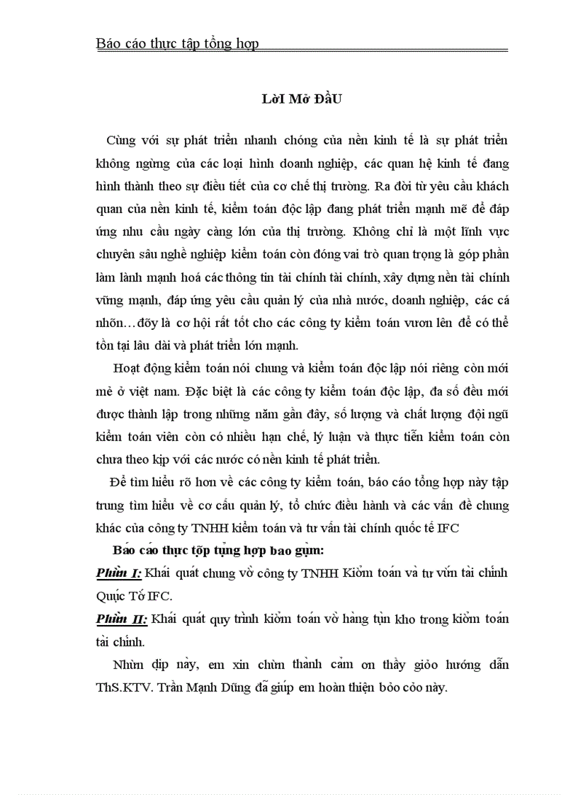 image for page Công ty TNHH Kiểm toán và tư vấn tài chính Quốc Tế IFC.