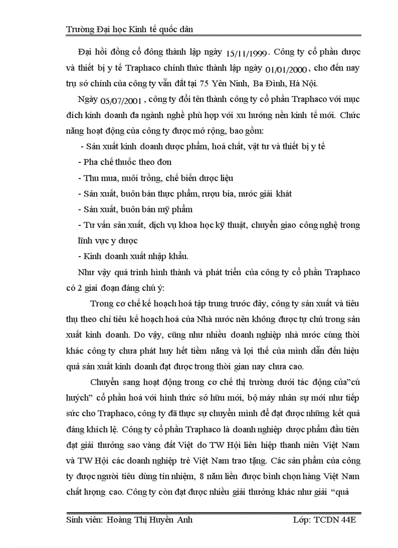 image for page Công ty cổ phần Traphaco