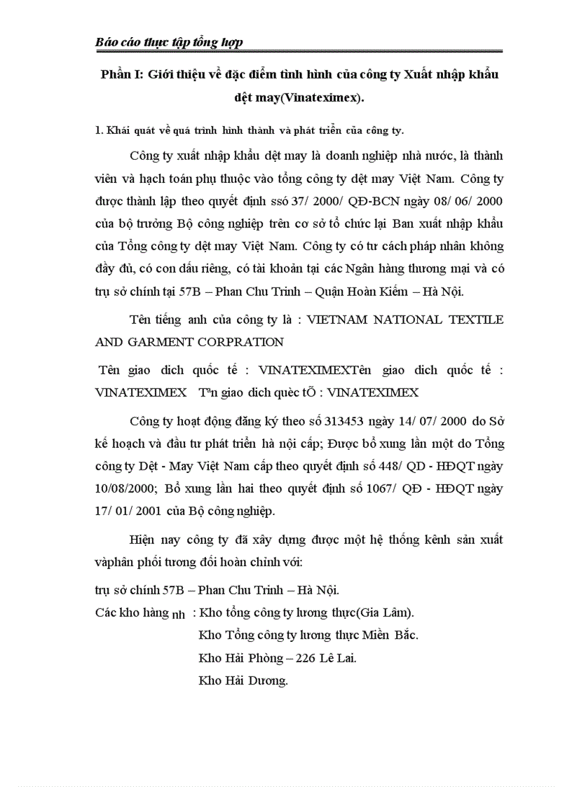 image for page Công ty Xuất nhập khẩu dệt may(Vinateximex)