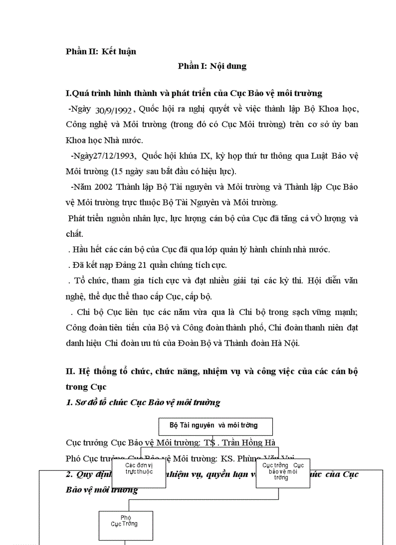 image for page Cục Bảo vệ môi trường