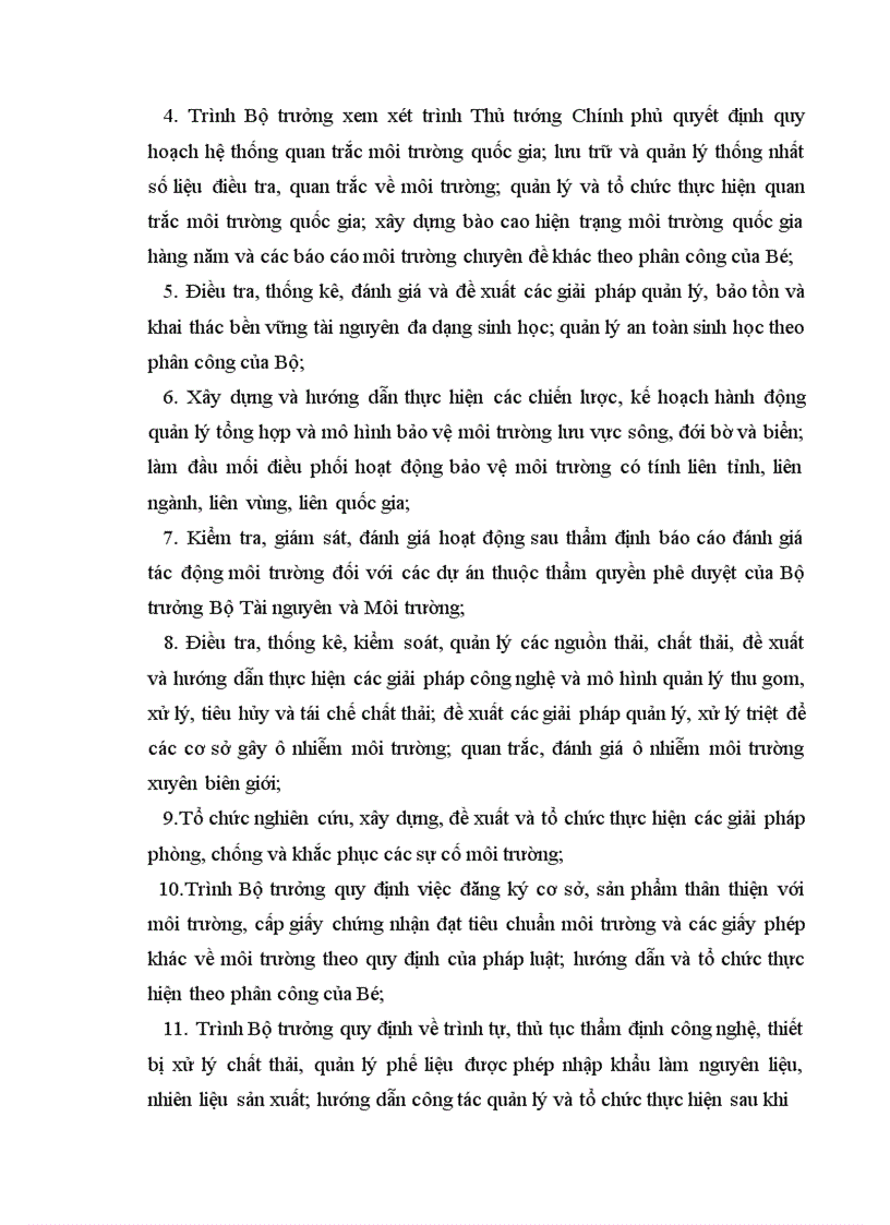 image for page Cục Bảo vệ môi trường