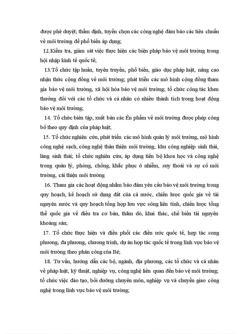 image for page Cục Bảo vệ môi trường