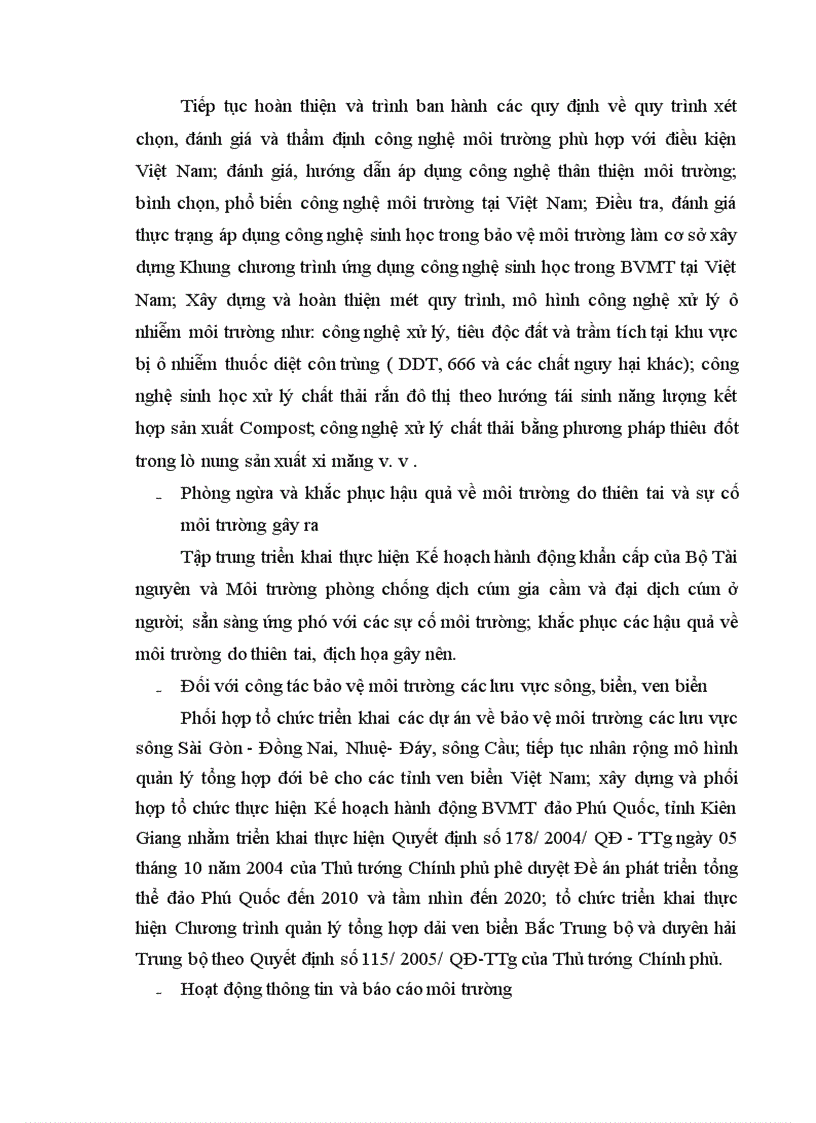 image for page Cục Bảo vệ môi trường