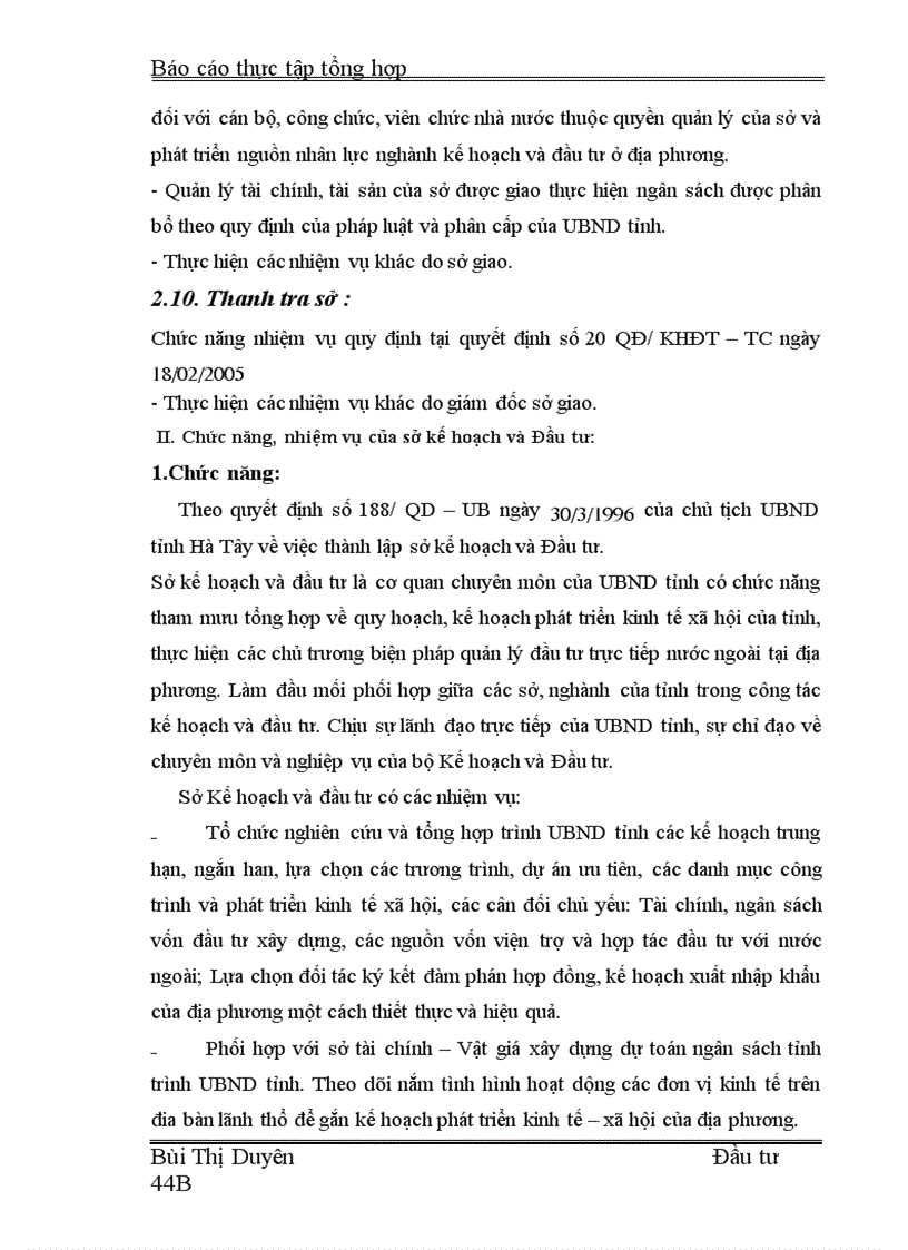 image for page Sở Kế hoạch và Đầu tư tỉnh Hà Tây