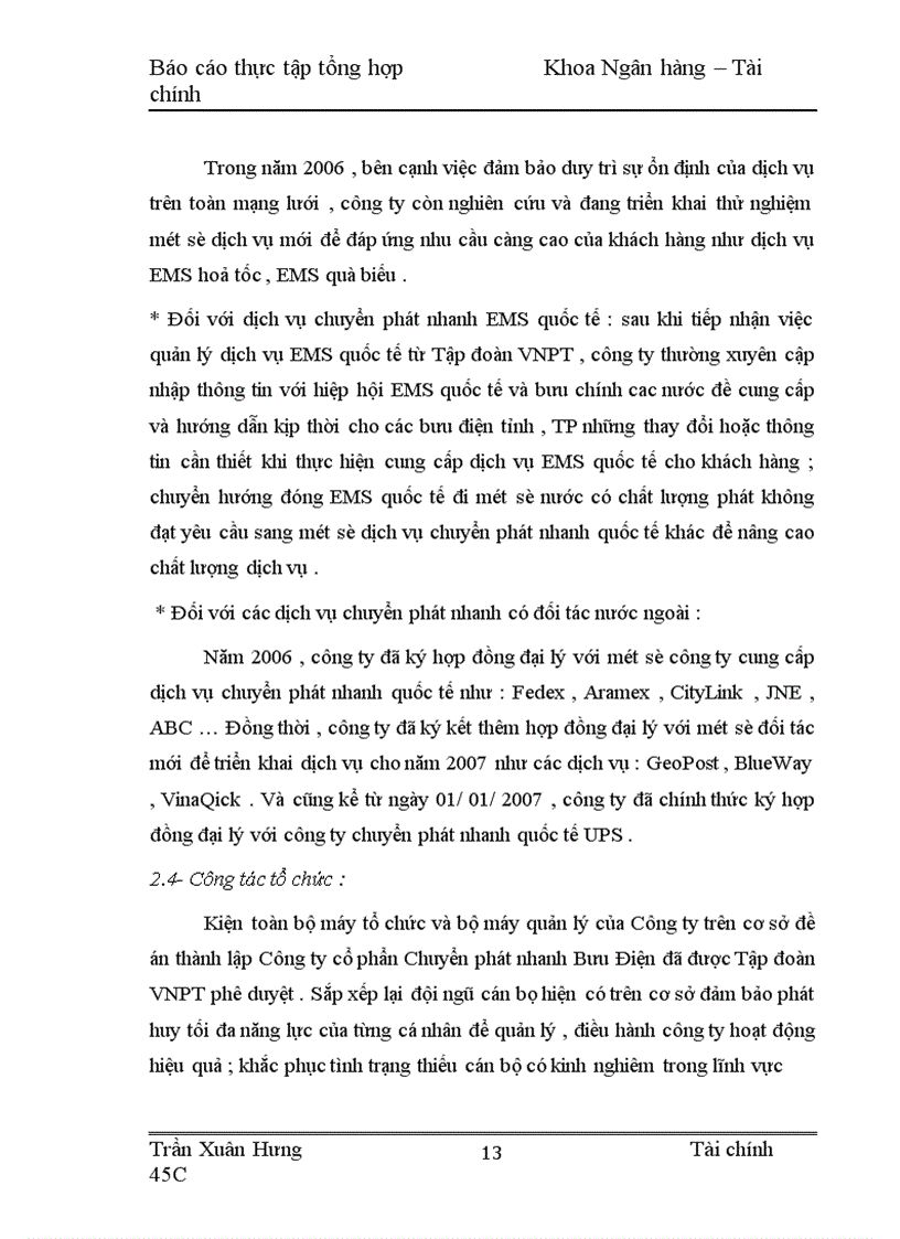 image for page Công ty Cổ phần chuyển phát nhanh bưu điện EMS