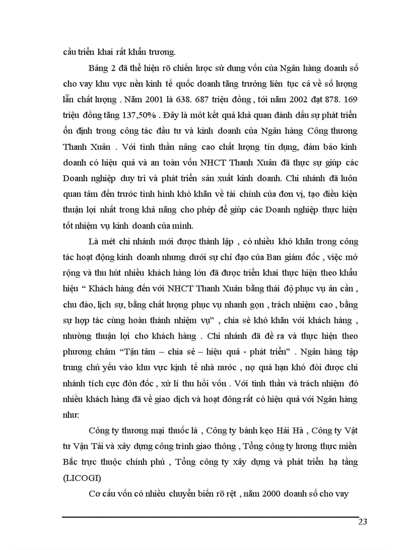 image for page Giải pháp nâng cao chất lượng hoạt động tín dụng trung và dài hạn tại chi nhánh Ngân hàng Công thương Thanh Xuân