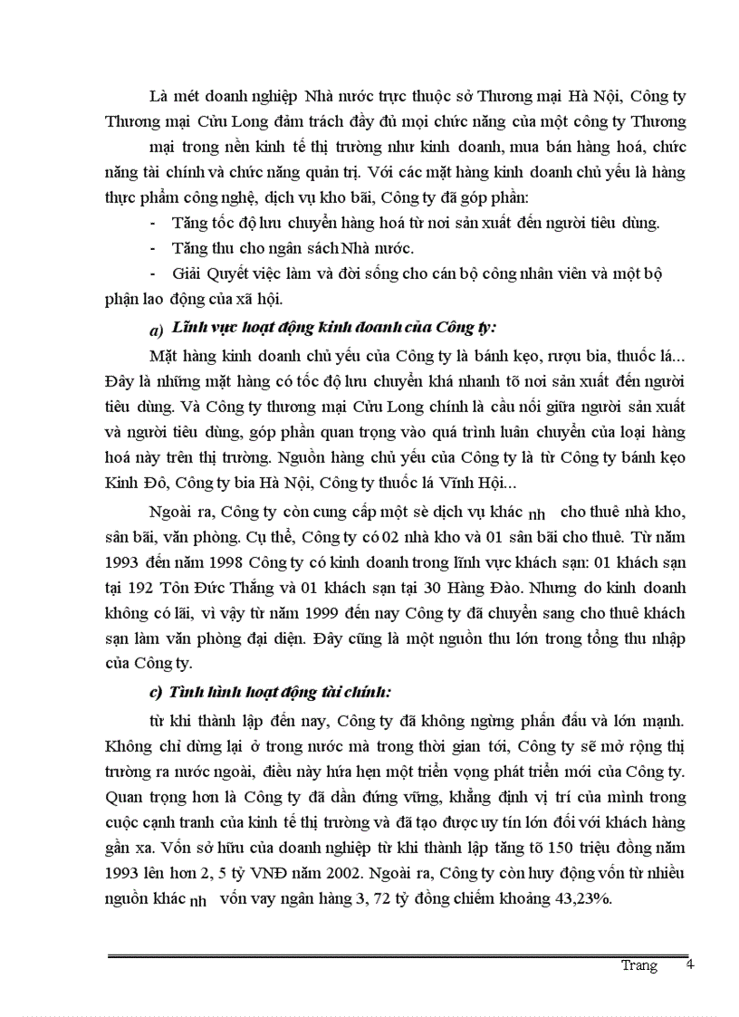 image for page Thực trạng công tác kế toán quá trình tiêu thụ và xác định kết quả tiêu thụ hàng hoá tại Công ty Cửu Long