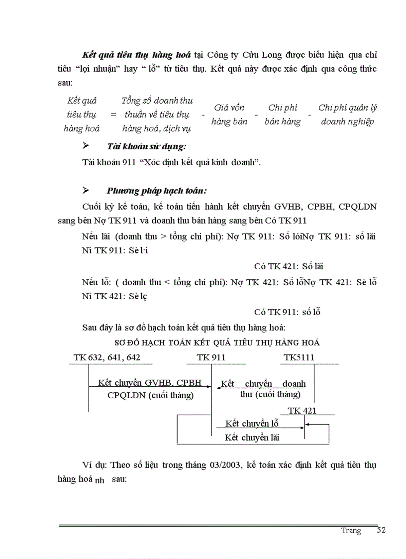 image for page Thực trạng công tác kế toán quá trình tiêu thụ và xác định kết quả tiêu thụ hàng hoá tại Công ty Cửu Long