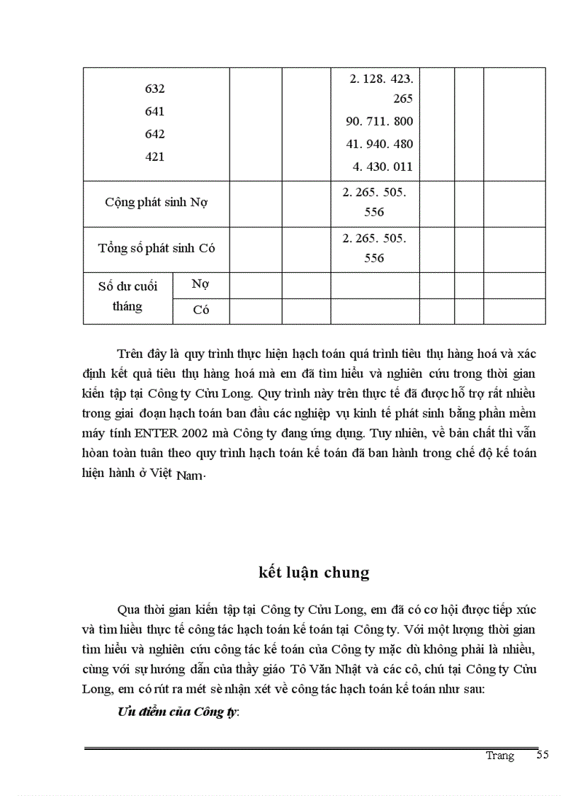 image for page Thực trạng công tác kế toán quá trình tiêu thụ và xác định kết quả tiêu thụ hàng hoá tại Công ty Cửu Long