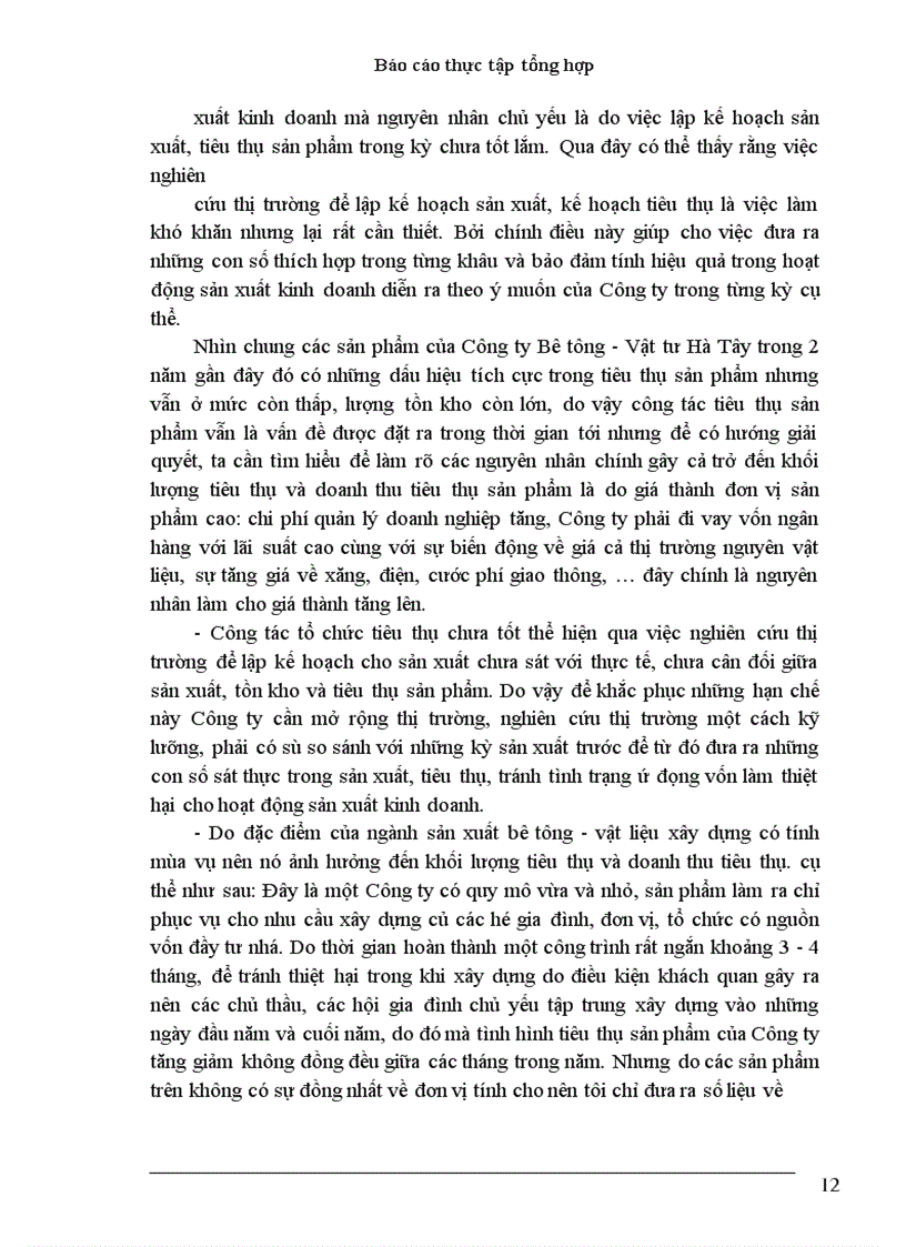 image for page Nghiên cứu về tình hình tiêu thụ và một số biện pháp đề xuất nhằm đẩy mạnh khả năng tiêu thụ tại Công ty Bê tông - vật liệu xây dựng Hà Tây