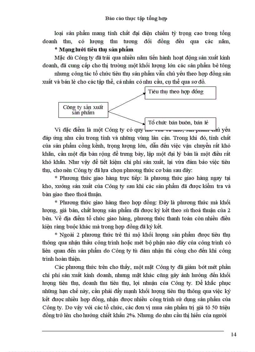 image for page Nghiên cứu về tình hình tiêu thụ và một số biện pháp đề xuất nhằm đẩy mạnh khả năng tiêu thụ tại Công ty Bê tông - vật liệu xây dựng Hà Tây