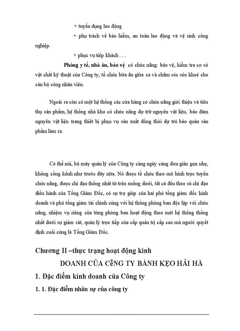 image for page Một số biện pháp hoàn thiện hệ thống kênh phân phối của Công ty bánh kẹo Hải Hà ------------------ Hoạt động sản xuất kinh doanh của Công ty là