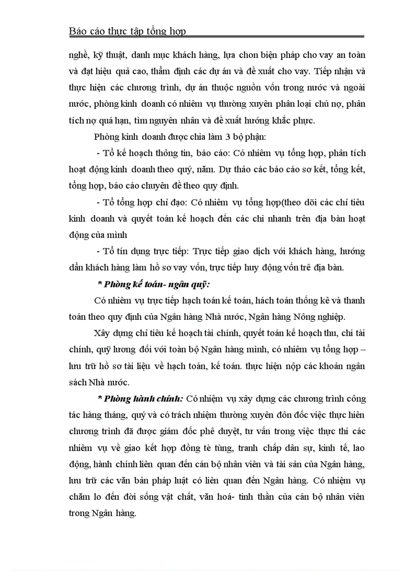 image for page Trong thời gian thực tấp tại NHNN& PTNT thị xã Hà Tĩnh, qua những số liệu và các báo cáo kết quả hoạt động kinh doanh của Ngân hàng em nhận thấy