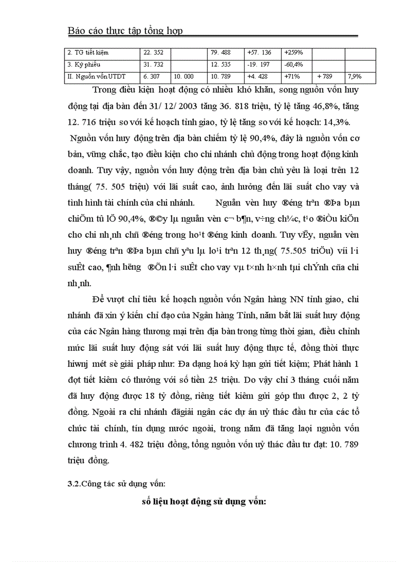 image for page Trong thời gian thực tấp tại NHNN& PTNT thị xã Hà Tĩnh, qua những số liệu và các báo cáo kết quả hoạt động kinh doanh của Ngân hàng em nhận thấy