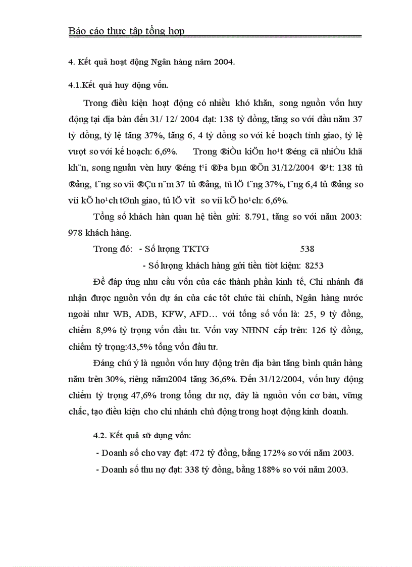 image for page Trong thời gian thực tấp tại NHNN& PTNT thị xã Hà Tĩnh, qua những số liệu và các báo cáo kết quả hoạt động kinh doanh của Ngân hàng em nhận thấy