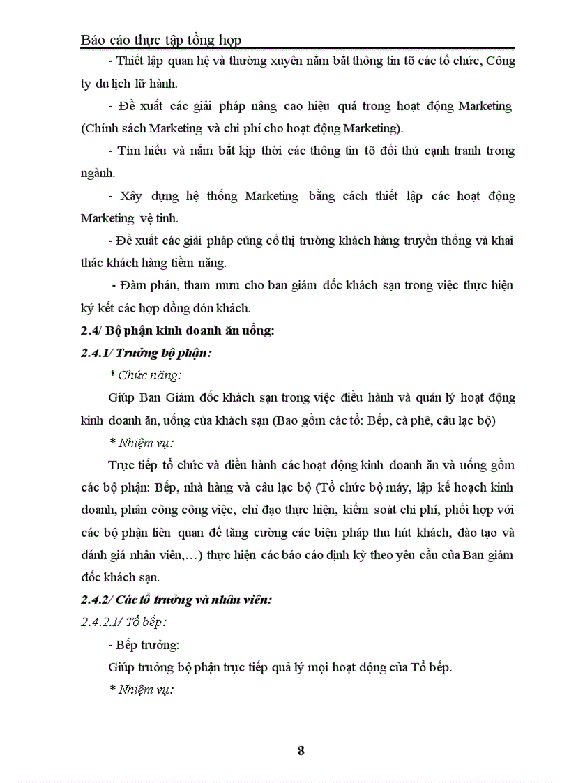 image for page Báo cáo thực tập tại Khách sạn Heritage