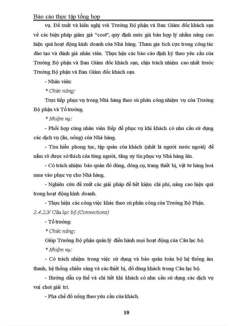 image for page Báo cáo thực tập tại Khách sạn Heritage