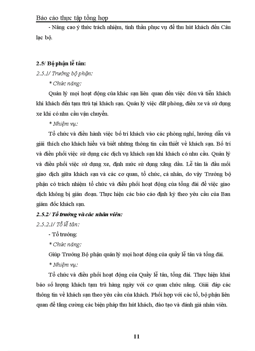 image for page Báo cáo thực tập tại Khách sạn Heritage