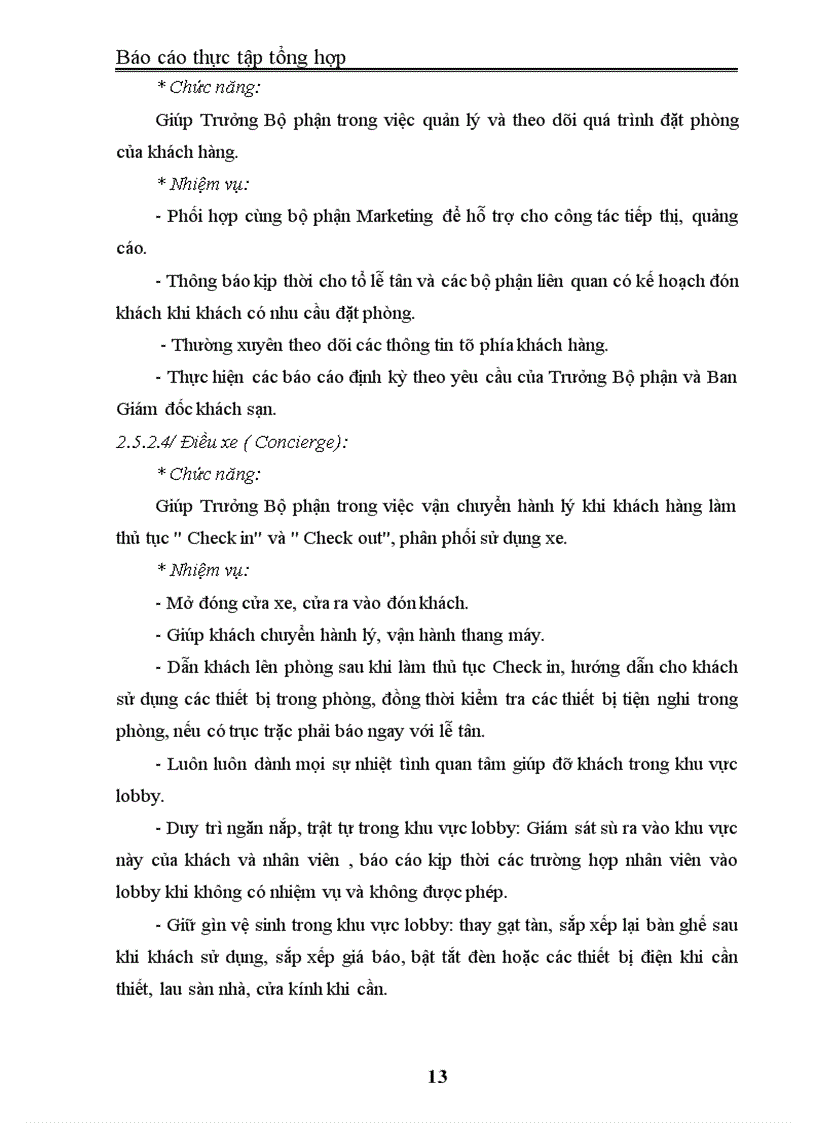 image for page Báo cáo thực tập tại Khách sạn Heritage