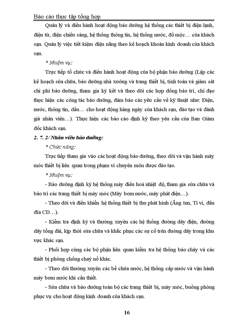 image for page Báo cáo thực tập tại Khách sạn Heritage