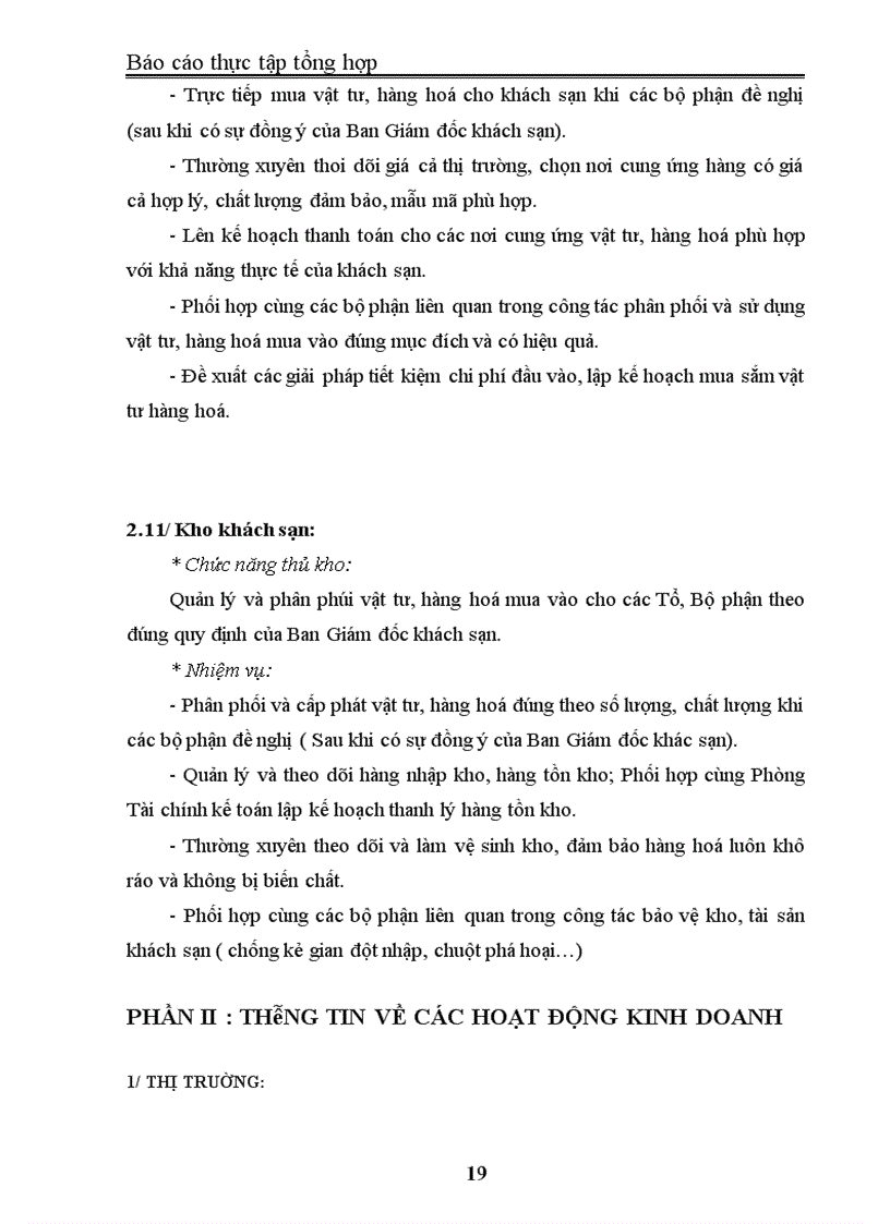 image for page Báo cáo thực tập tại Khách sạn Heritage