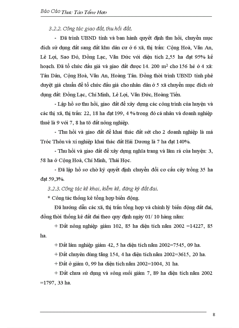 image for page Báo cáo thực tập tại Phòng Địa Chính - huyện Chí Linh