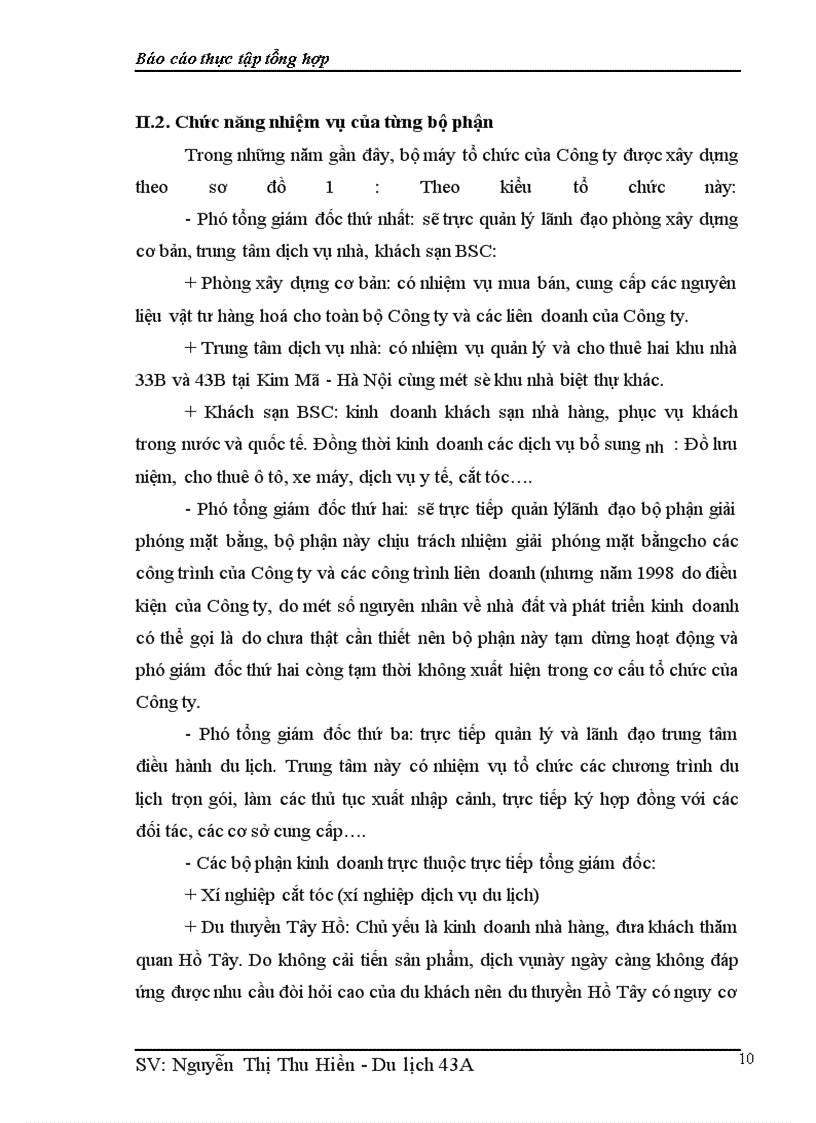 image for page Báo cáo thực tập tại công ty Du lịch Dịch vụ Hà Nội – Toserco