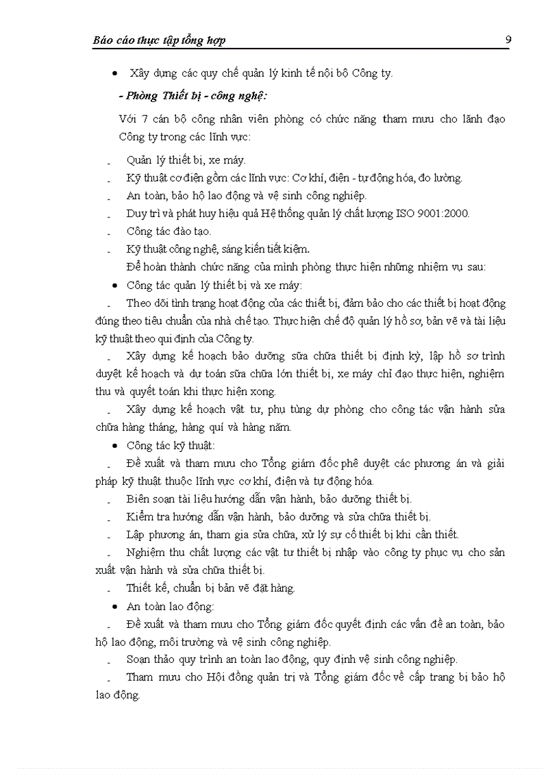 image for page Báo cáo thực tập tại Công ty cổ phần Thép Việt - Ý