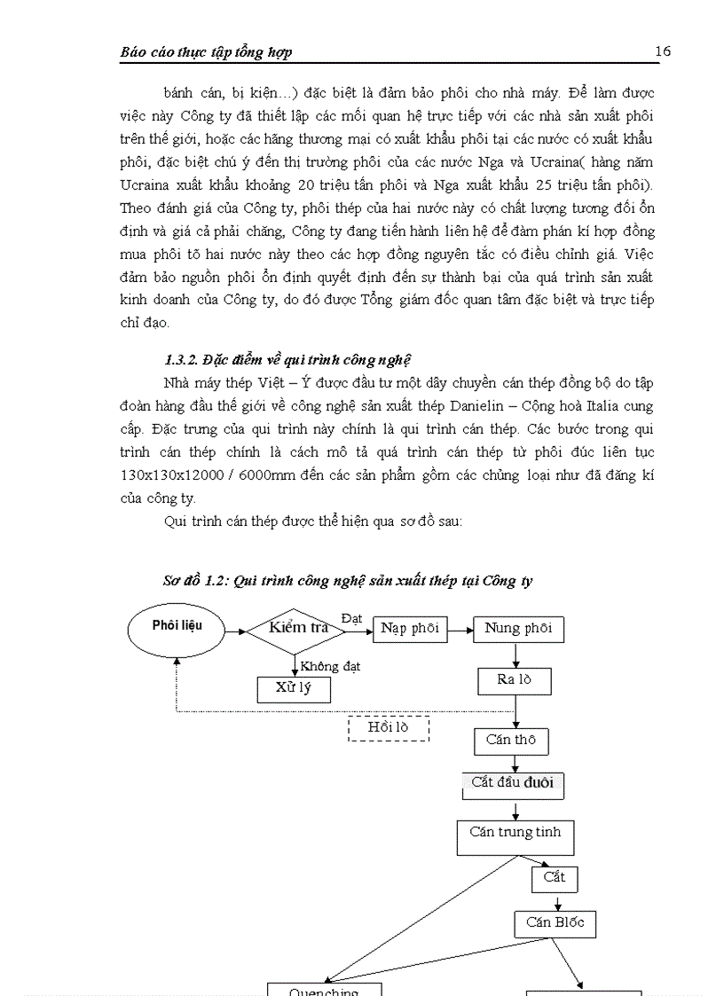 image for page Báo cáo thực tập tại Công ty cổ phần Thép Việt - Ý