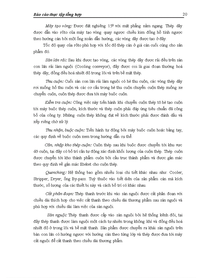 image for page Báo cáo thực tập tại Công ty cổ phần Thép Việt - Ý